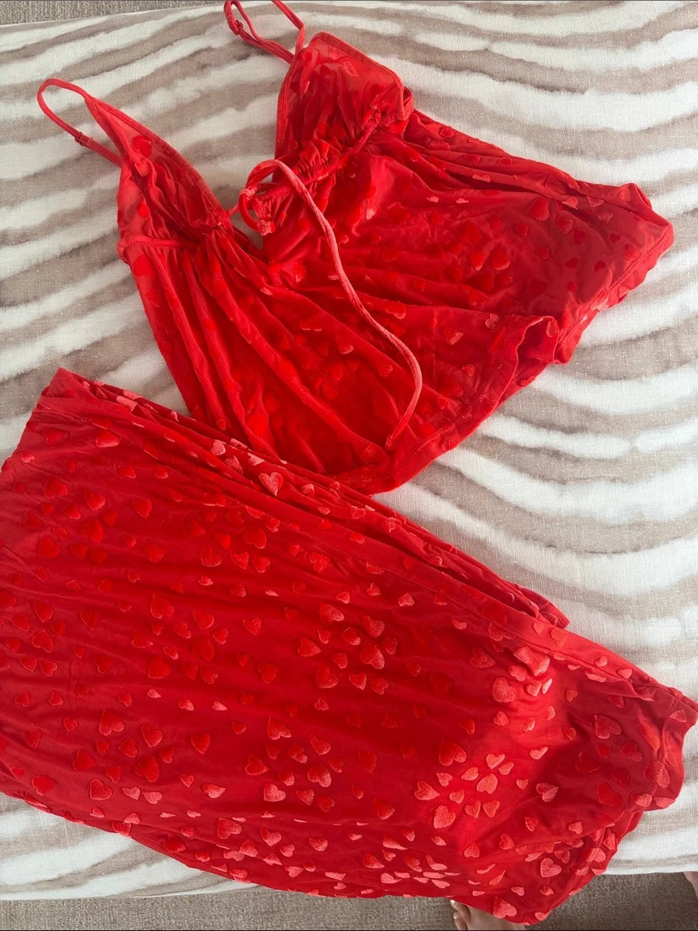 SKIMS sheer red